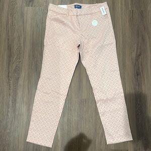 Old navy pastel pink textures pants pixie mid rise trouser
